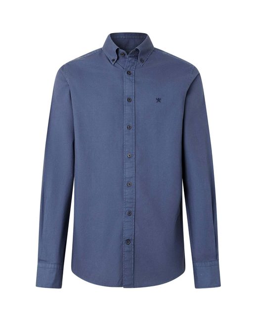 Hackett Hemd Oxford in Blue für Herren