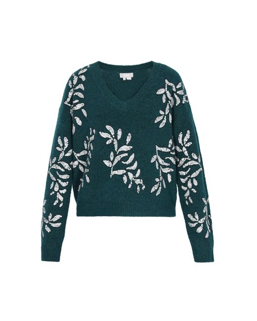 Usha Green Pullover