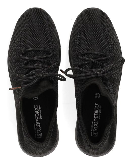 Arcopedico Black Sportlicher Schnürschuh