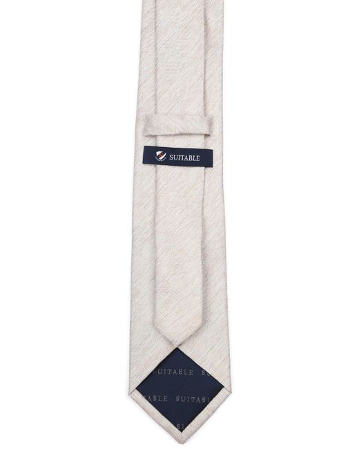 Suitable Krawatte in White für Herren