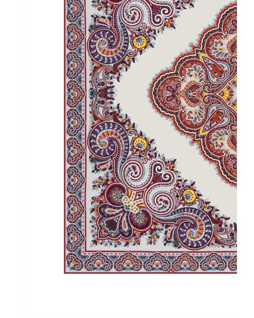 Roeckl Purple Tuch Square Garden Paisley