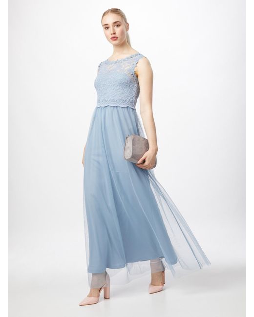 Vila Kleid Lynnea In Blau Lyst 