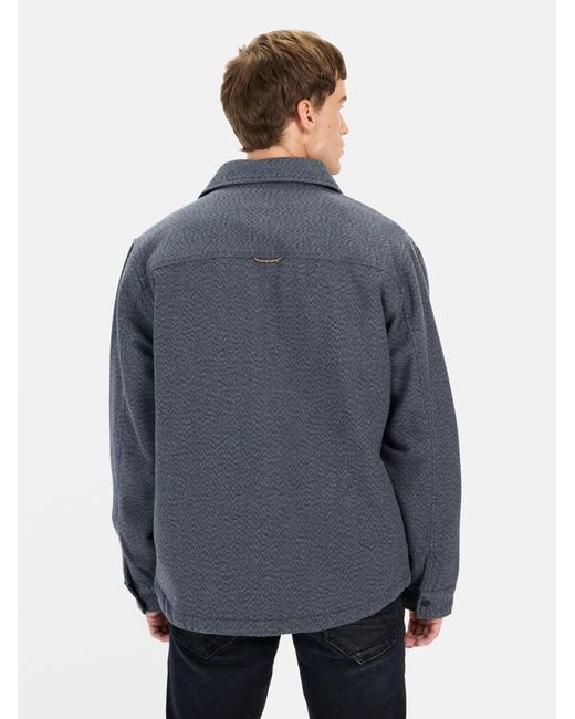 Camel Active Overshirt Aus Reiner Baumwolle in Blue für Herren