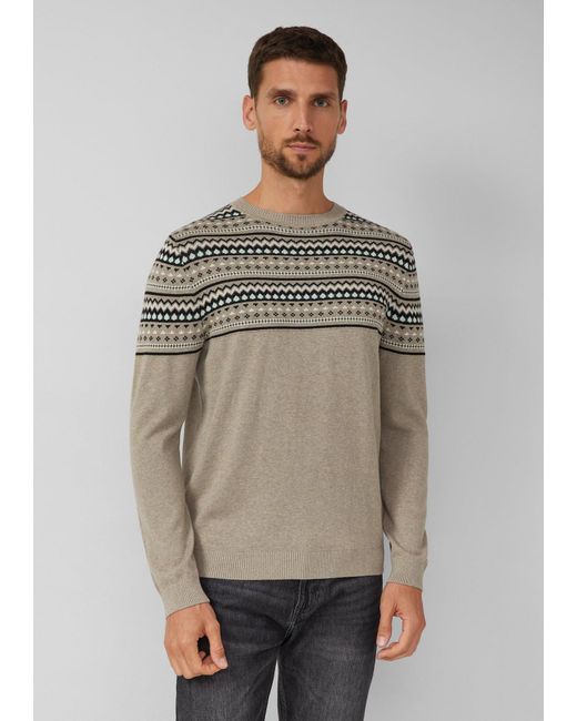S.oliver Pullover in Gray für Herren