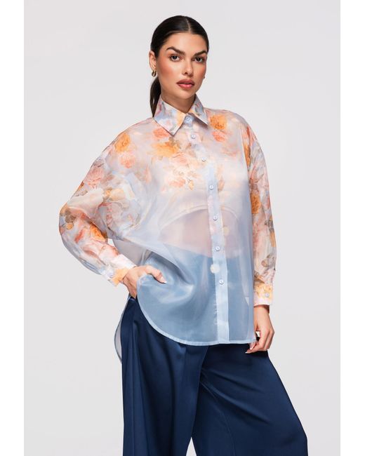 Ombre Blue Bluse Sh-E0028