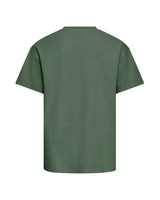 Solid T-Shirt Danton in Green für Herren