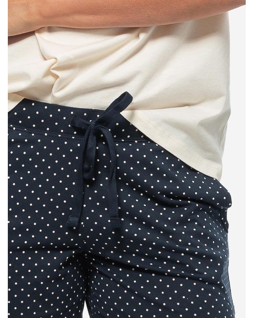 Schiesser Blue Pyjama Organic Cotton