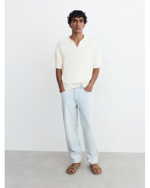 Pull&Bear Pullover in White für Herren