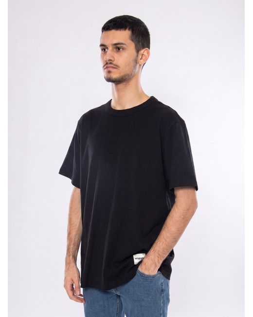Wrangler Shirt Ss Solid Tee in Blue für Herren