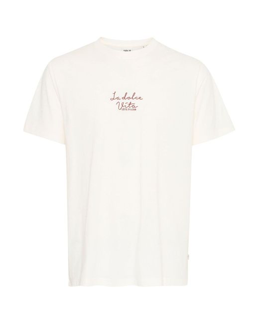 Solid Rundhalsshirt Sdpedro in White für Herren