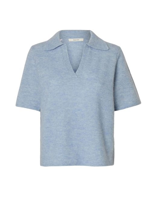 SELECTED Blue Pullover Slflulu