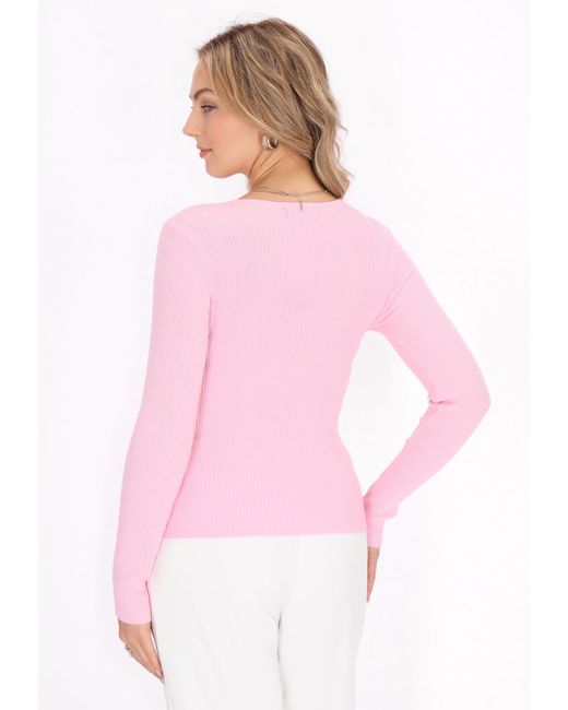 faina Pink Pullover Comfortable