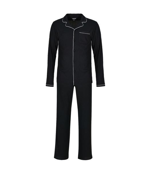 Loungeable Pyjama Lang in Black für Herren