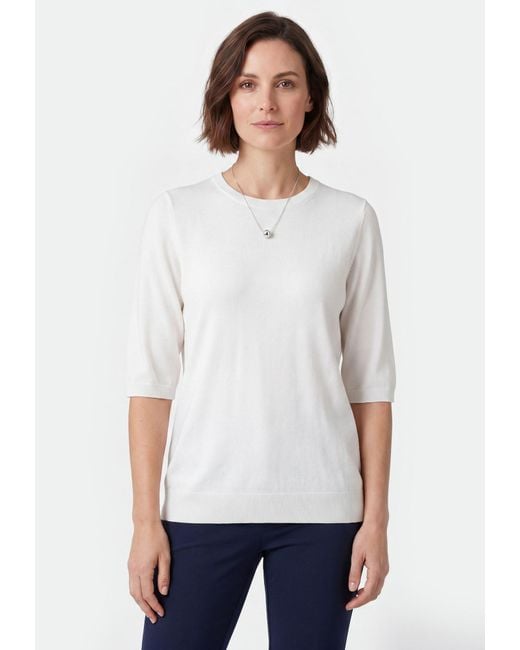 Usha White Pullover