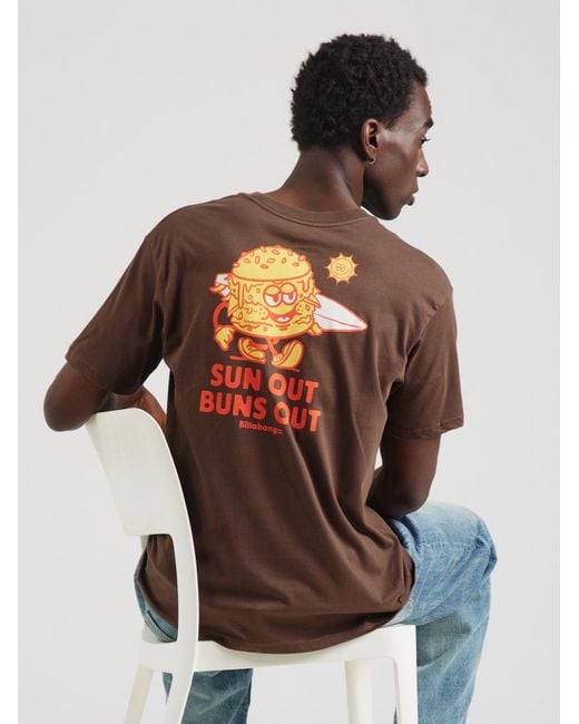 Billabong T-Shirt Gimmicks in Brown für Herren