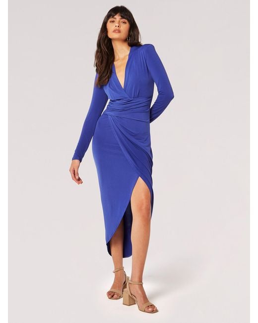 Apricot Blue Kleid