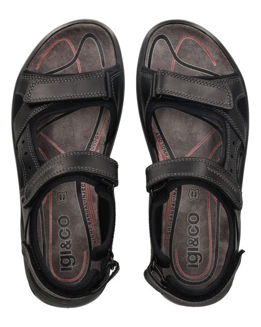 Igi&co Trekkingsandale in Black für Herren