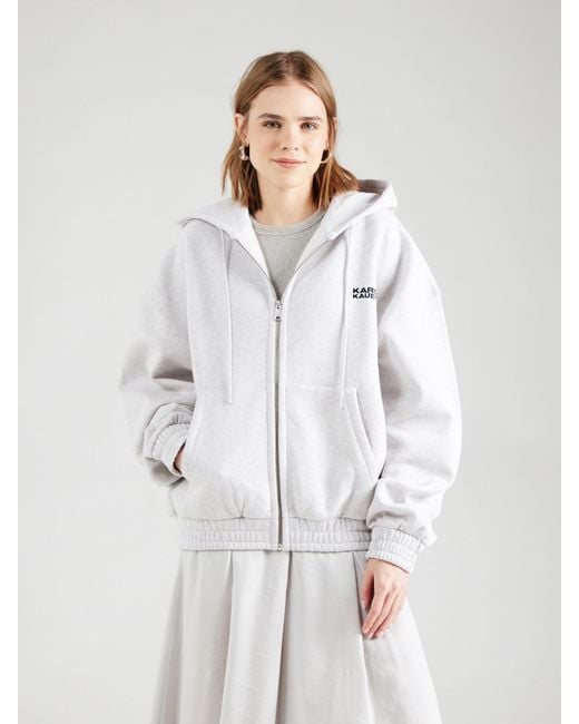 Karo Kauer White Sweatjacke