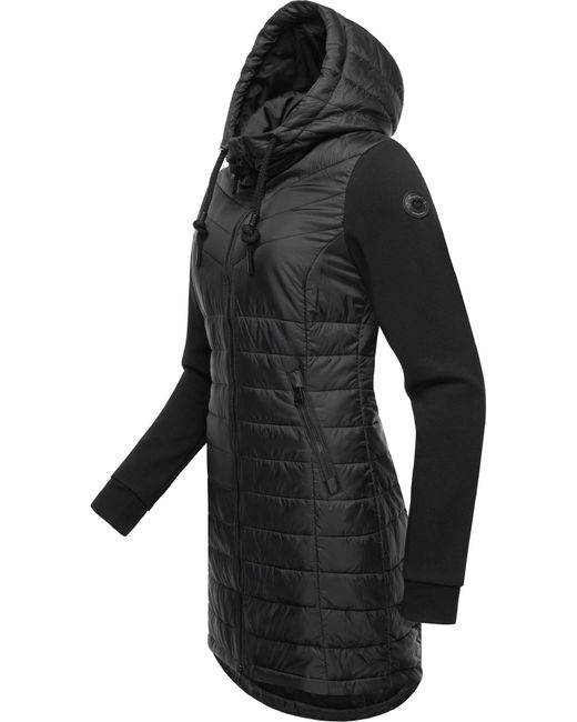 Ragwear Black Wintermantel 'Lucinda'