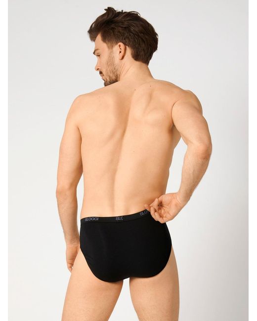 Sloggi Midislip Basic in Black für Herren