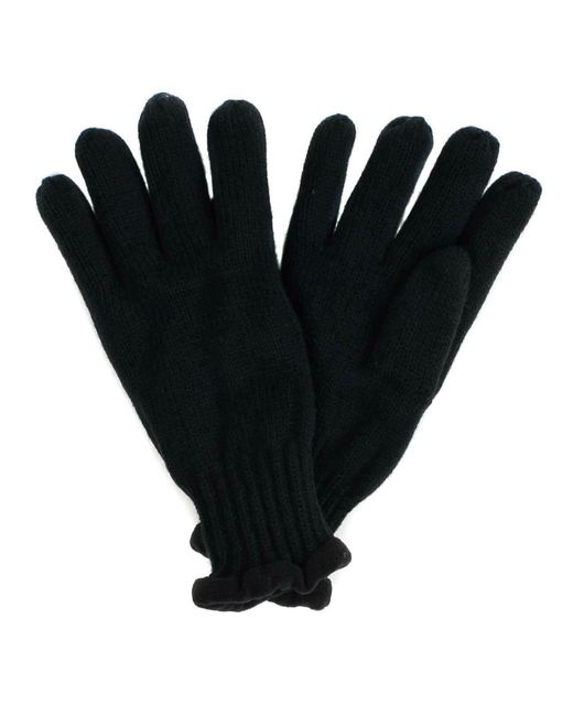 Samaya Black Strick-Handschuh, Einheitsgröße, Mit Fleece-Fütterung, Kuschelig Weich, Warm