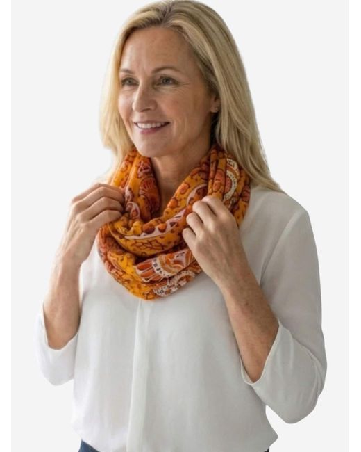 Sunsa Orange Schlauchschal
