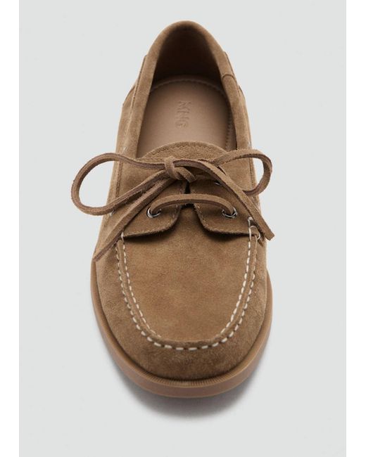 Mango Mokassin Nautico in White für Herren