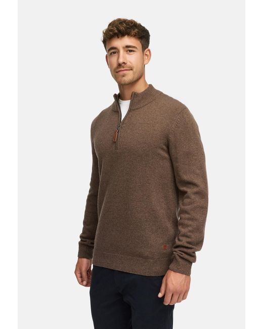 INDICODE Pullover Inmargous in Brown für Herren
