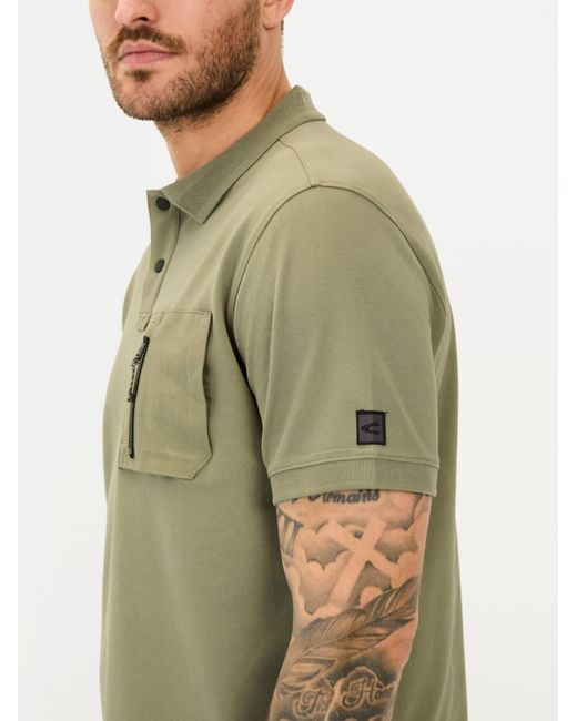 Camel Active Kurzarm Poloshirt Mit Cooling Effekt in Green für Herren