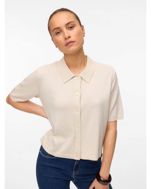 Vero Moda White Pullover 'Vmhappyshine'