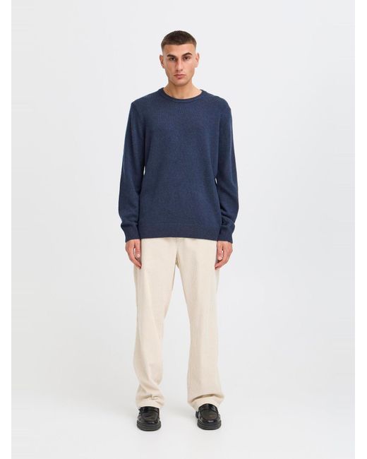 Solid Strickpullover Sdrick in Blue für Herren