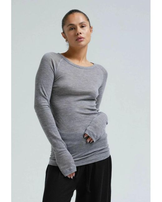 Seamless Basic Gray Shirt Jade