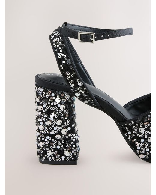 Next Black Riemensandale Forever Comfort
