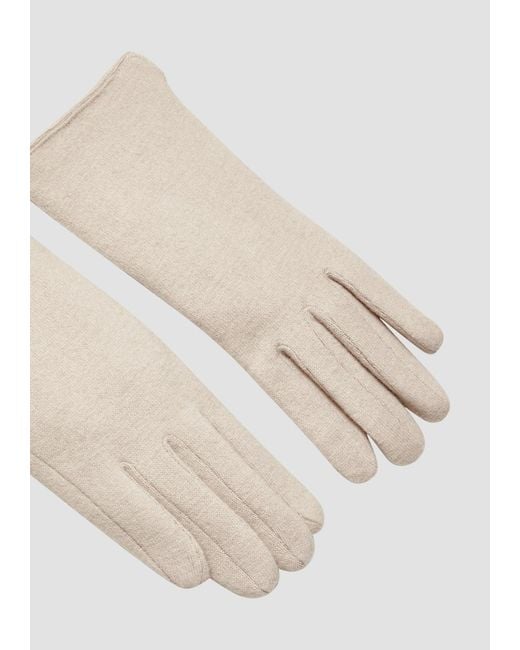 S.oliver White Fingerhandschuhe