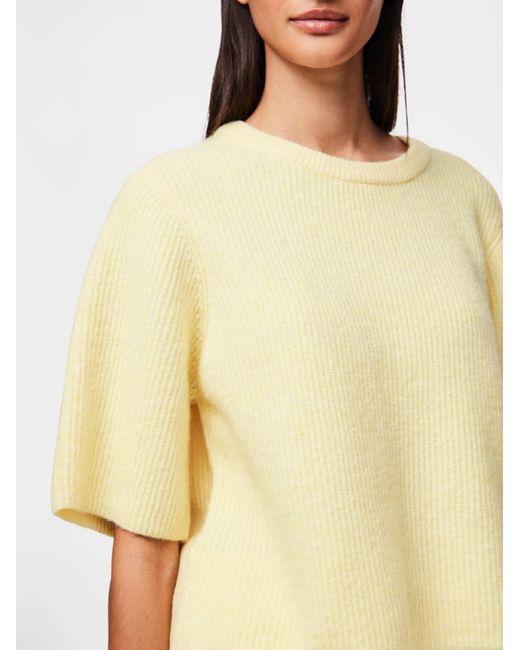 Pieces Yellow Pullover Pcsilly