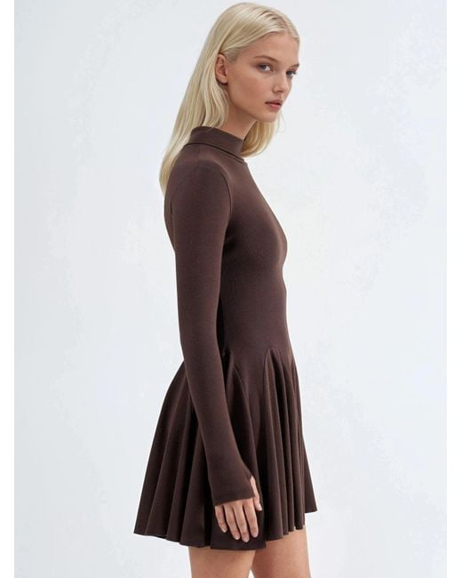 Busem Brown Mini Kleid