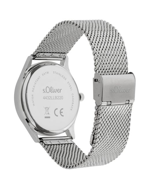 S.oliver Analoguhr in Gray für Herren