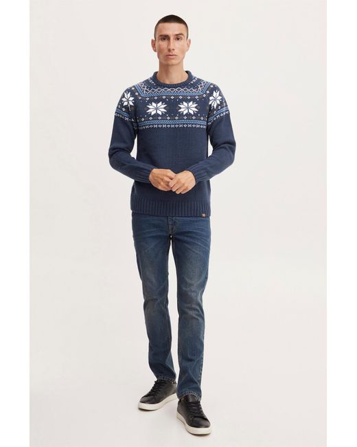 11 Project Pullover Timbro in Blue für Herren