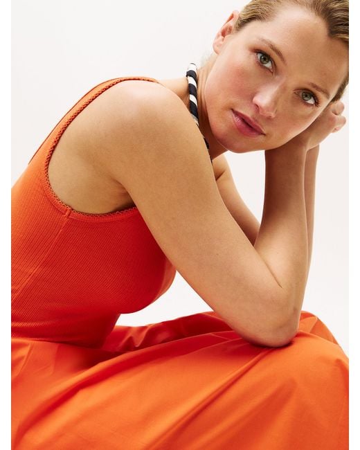 Tommy Hilfiger Orange Kleid