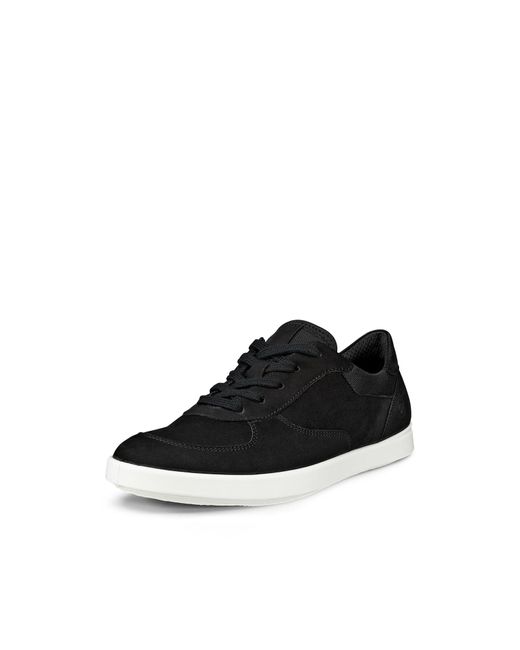 Ecco Black Freizeit Minimalist Retro Lace Sneaker