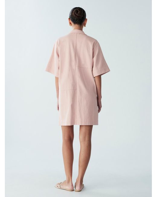 ST MRLO Pink Blusenkleid Lee Denim Shirt Dress