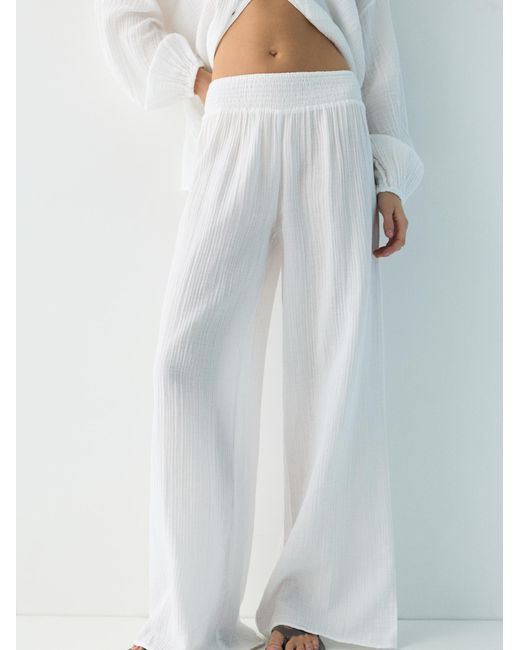 Pull&Bear White Hose