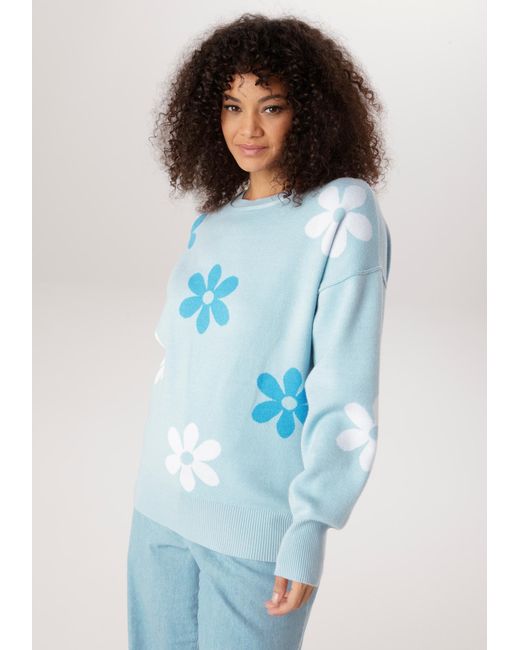 Aniston Blue Pullover
