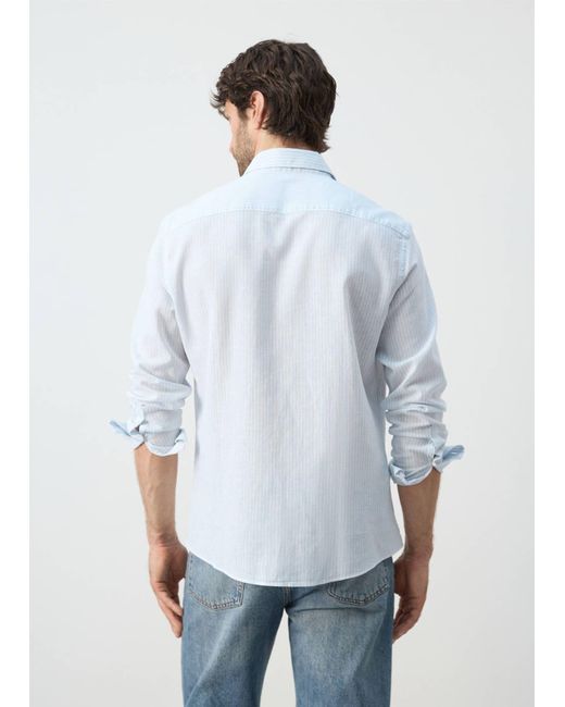 Mango Hemd Elda in Blue für Herren