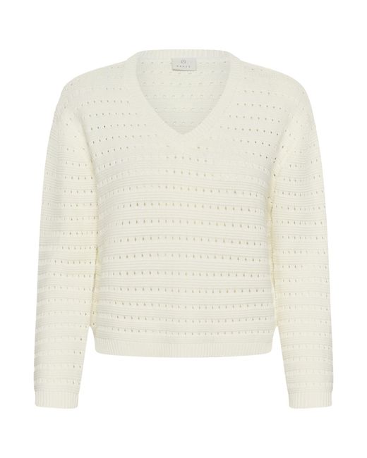 Kaffe White Pullover Kametta