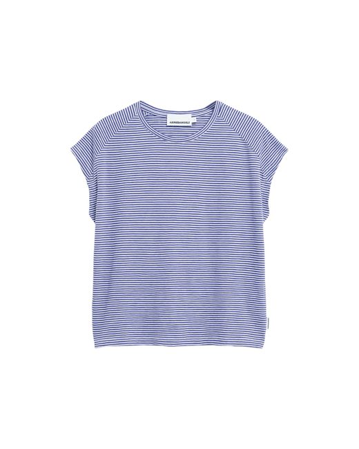 ARMEDANGELS Blue T-Shirt Oneliaa Lovely Stripes
