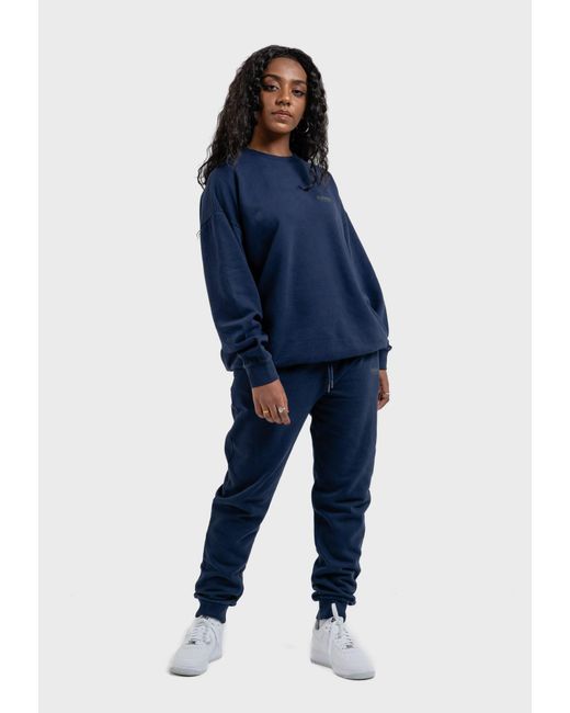 Oldskull Blue Sweatshirt Peach Dyed Basic