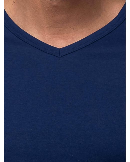 Mey Pyjama Lang Tie Minimal in Blue für Herren