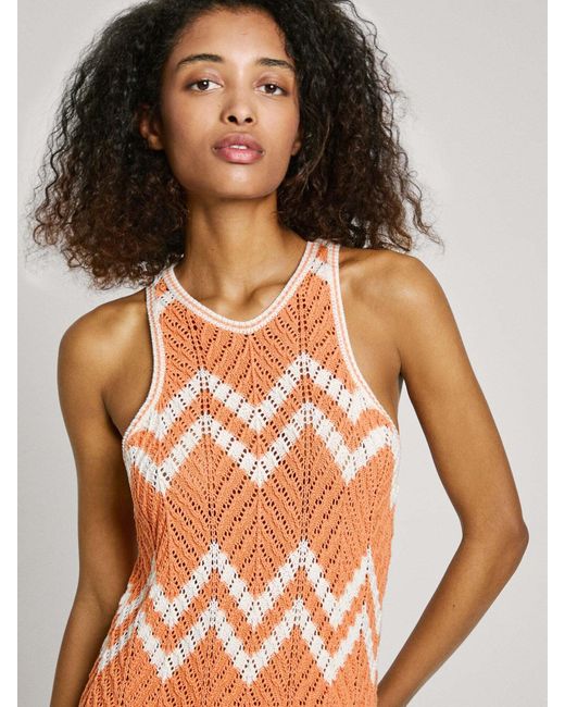 Pepe Jeans White Kleid 'Oriana'