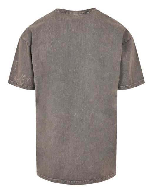 F4NT4STIC T-Shirt Alien Peace Sunset in Gray für Herren